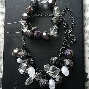 Necklace  earrings and bracelet set